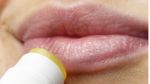 Use petroleum jelly for dry lips